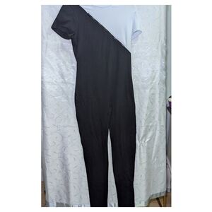 Fashion Nova Monochrome Diagonal Jumpsuit